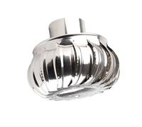 Bewinner Ventilateur de Toit Automatique Silencieux en Acier Inoxydable 110 Mm 4,33 Pouces Ventilateur d'éolienne Pipefit pour Ventilation de Grenier et Capuchon de Cheminée