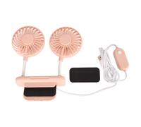 Bewinner Ventilateur D'ordinateur à Clipser, Silencieux, 3 Modes de Vitesse, Ventilateur de Moniteur pour Bureau Familial, Câble USB de 6,6 Pieds (PINK)