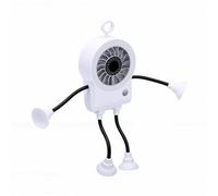 Bewinner Ventilateur Robot Portable avec Refroidissement Puissant pour Usage Intérieur, Ventilateur de Table Rechargeable en Plastique pour Chambre à Coucher