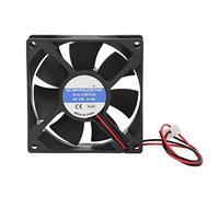 Bewinner Ventilateur Silencieux 80 Mm pour Boîtiers D'ordinateur, Ventilateur de Refroidissement CPU Connecteur 3 Broches Silencieux 80 Mm Noir ABS Installation Facile Ventilateur de