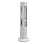 Bewinner Ventilateur Tour Portable sans Pales, Ventilateur de Bureau USB avec 2 Vitesses, de Refroidissement Silencieux pour Chambre à Coucher, Bureau, Maison, Compact sur Pied (WHITE)
