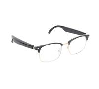 Bewinner Verres de Traduction AI pour Hommes Femmes, Verres Audio avec Traducteur en Temps Réel, Objectif de Blocage de Lumière Bleue, Lunettes de Soleil Intelligentes pour Affaires de (Gold)