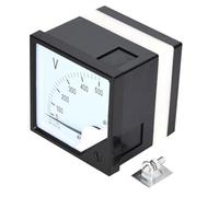 Bewinner Voltmètre Analogique AC 0-500 V, Voltmètre à Panneau carré, Précision 1,5 pour le Contrôle Industriel, les Appareils électroniques, les équipements Industriels et Miniers