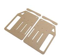 Bewinner YJ-Y3F-002 Support de Disque Dur 3,5, Support de Séparateur de Cage de Rack Transparent Bricolage, Adaptateur de Support de Montage en Acrylique avec Vis pour PC