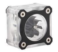 Bewinner Zunate Débitmètre de Refroidissement par Eau, Indicateur de Débit de Refroidisseur de Liquide PMMA à Filetage G1 / 4 pour Système de Refroidissement par Eau D'ordinateur PC (Noir)