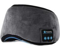 Bewinner1 Masque de Sommeil Bluetooth 5.0, Écouteurs Intégrés Haute Fidélité avec Son Stéréo et Bass Puissant pour Homme Femme (Gris)