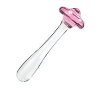 BEWISH Anals Verre Anal Plug Crystal Dildo Penis Butt Plug Crystal Anal Play Stimulator Vaginal Massager G-spot Mushroom Shape Base Adult Sex Toys