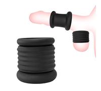 BEWISH Anneau de Pénis Double Anneux Scrotal Éjaculation Retardée - Jouet Sexuel pour Améliorer Éjaculation Scrotum Ball Stretcher Penis Anneaux de Pénis Manchon de Pénis Cock Sleeves Cock Rings