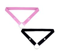 BEWISH Cock Cage Chastity Belt Ceinture de Chasteté Pour Hommes Cage à Pénis Bande Elastique Cage à Pénis Ajustable Ceinture Auxiliaire Cage de Chasteté (Rose + Noir)