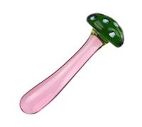 BEWISH Godemichets Anals Verre Anal Plug Crystal Dildo Penis Butt Plug Crystal Anal Play Stimulator Vaginal Massager G-spot Mushroom Shape Base Adult Sex Toys