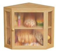 BEWISHOME Boîte de Rangement Pour Pain en Bambou à 2 Couche