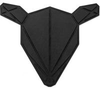 BeWooden Décoration murale en bois Doe Nox Polygon noir