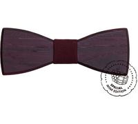 BeWooden Nœud papillon en bois pour homme Nœud papillon vin rouge Universel