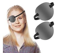 Bewudy 2pcs pansements oculaires, pansements oculaires médicaux pour adultes et enfants, pansements oculaires confortables pour l'œil droit gauche des enfants en phase de récupération après une (gris)