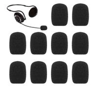 Bewudy Lot de 10 microphones anti-vent - En mousse - Mini microphone - Pour les activités de plein air - Bonne élasticité