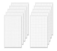 Bewudy Lot de 1650 pastilles adhésives 3D double face - 2 tailles - En mousse - Extra fort - Blanc - Pour scrapbooking, papier, plastique (6 × 6 mm, 12 × 12 mm)