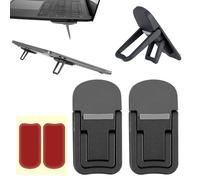 Bewudy Lot de 2 mini supports pour ordinateur portable - Pliable - Invisible - Support de clavier autocollant - Compatible avec tous les claviers d'ordinateur portable - Noir