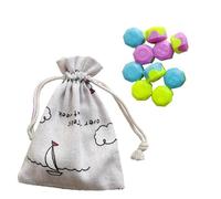 Bexdug 10 pièces Jeu de Jeu Traditionnel coréen Gonggi Jack Stone Pebbles Set, Gonggi Jeu coréen dés avec Sac de Rangement, Jeu Traditionnel coréen