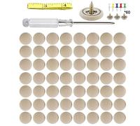 Bexdug 60 Car Headliner Repair Kit, Car Interior Roof Buckle, Car Roof Rivet Holder for Inner Ceiling Fixing Repair Buckle with Installation Tool