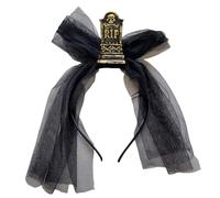Bexdug Bandeaux pour cheveux d'Halloween | Bandeau vintage avec pierre tombale avec voile pour cosplay - Accessoire de costume effrayant pour carnaval, fête, bal masqué, performance sur scène