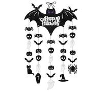 Bexdug Battes Halloween Decoration, Bats 3D Bat Sticker PVC PVC, Portures de Porte de Chauve-Souris, Fournitures de décorations de fête d'halloween