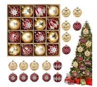 Bexdug Boule de Noël | 16 pièces Décoration de Maison Suspendue Classique | Ornements Classiques de Noël - pour les Vacances, les Réunions, les Activités, la Maison, le Festival et la Fête