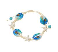 Bexdug Bracelet de cheville réglable et étanche en coquillages - Bijou de pied esthétique et élégant pour vacances, mer, hawaïen, mariage, Refer to description, Coque, Unisexe