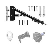 Bexdug Bras Articulé pour Ring Light,Support Lumière Coiffeur Bras Triangle - Support Accessoire Rotatif pour Réflecteur Studio,Photographie Salon Studio Arrière Plan Portrait