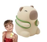 Bexdug Capybara Veilleuse - Lampe tactile Capybara en silicone | Jolie veilleuse tactile Capybara, lampe de nuit LED en forme d'animal pour chambre à coucher, dortoir