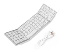 Bexdug Clavier Pliable, Clavier Pliable | Clavier sans Fil Pliable en Trois Langues | Clavier sans Fil multisystème et multilingue pour Ordinateur Portable et Smartphone