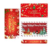 Bexdug Enveloppes de Noël pour espèces - Cadeaux de fête - Porte-billets de Noël avec 6 emplacements | pour fils, fille, famille, amis, hommes, femmes, filles, jeunes, adolescents, épouse, mari