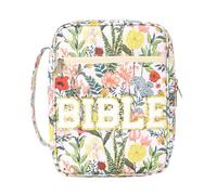 Bexdug Étui de bible | Sac fourre-tout à fleurs mignon avec poignée - Housse tendance pour étudier la Bible - Pour adolescentes, école, collège, bureau, étude, voyage, papeterie, maquillage