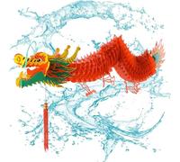 Bexdug Guirlande de Dragon en Papier - Lanterne du Nouvel an Lunaire 2024 | Guirlande Lunaire créative Rouge Porte-Bonheur avec Dragon Vif du Nouvel an Chinois, Ornements de fête du Nouvel an