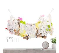 Bexdug Hamac À Jouets | Grand Boho Murale Résistant | Hamac de Rangement pour Jouets en Peluche en Filet Maillé - Pour Garçons Et Filles Salle De Jeux Chevet Fenêtre Crèche Maison Maternelle