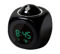 Bexdug Horloge à projection | Réveil numérique projecteur,Horloge LED avec affichage de la température/12/24, réveil à projection pour les chambres, cadeau pour les