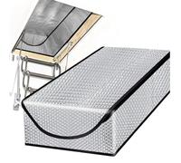 Bexdug Housse d'Isolation pour Escalier de | Isolant Économiseur d'Énergie | Couvercle Isolant Résistant aux UV pour Atelier, Fenêtre de Sous-sol, Maison pour Chien et Studio