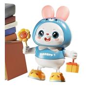 Bexdug Jouet en Forme De Lapin | 48 Chansons Animal de Compagnie Qui Chante et Danse | Jouets Lapin Interactif - pour Entraînement Motricité Garçons Filles Décor Chambre et Bibliothèque