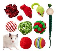 Bexdug Jouets de Noël pour chat, jouets d'intérieur pour chats ennuyés | Jouets d'exercice interactifs pour soulager le stress pour chats, lapins, cochons d'Inde, jeux d'intérieur et d'extérieur