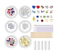 Bexdug Kit Strass Dentaire - Accessoires Bijoux Cristaux Pour Dents,Ornements Artificiel pour Mariage Soirées Anniversaires Ados Adultes Sorties