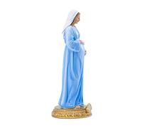 Bexdug La Vierge Marie, Marie Mère Dieu Figurine en Résine Marie Enceinte Décoration Religieuse Catholique, La Mère Jésus Ornement Bureau Sculpture Catholique