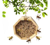 Bexdug Maisons d'abeilles pour Le Jardin, pollinisant des Maisons d'abeilles - Habitat en Bois pour Les pollinisateurs | Palais pollinisateur, Maison de Papillon, Habitat de guêpe d'arrière-Cour,