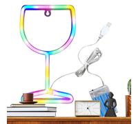 Bexdug Panneau lumineux LED de bar | Panneau de décoration de cocktail néon - Décoration d'éclairage de vin,Pour Bar Maison Fête Réunion Salon Cuisine Mur Bureau Spectacle Restaurant