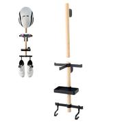 Bexdug Porte-Casque de Vélo Mural,Support Mural pour Rangement | Organisateur pour Accessoires Vélo | pour Maison Garage Intérieur Salon Appartement Mur Abri Lunettes Chaussures