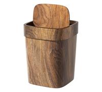 Bexdug Poubelle de Cuisine | Poubelle Rectangle Réfectoire,12L Bac à Déchets Décoratif Anti-Odeurs avec Couvercle Pivotant pour Buanderie, Salle de Bain de Ferme, Patio et Sous Évier