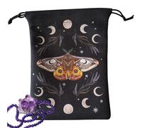 Bexdug Sac pour Cartes Tarot, Sac De Rangement Cartes Oracle Et Tarot, Rangement pour Jeux De Dés, Halloween, Divination À Domicile Et Accessoires