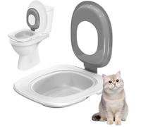 Bexdug Siège de Toilette pour Chat, système d'entraînement aux Toilettes pour Chat | Toilettes Portables d'apprentissage de la propreté pour Chat,Système de Train de Pot pour Chaton, entraîneur de
