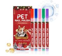 Bexdug Stylos De Vernis À Ongles pour Chien - 5 Couleurs Séchage Rapide Imperméable | Colorant pour Ongles De Noël Adapté Aux Chats - pour Toilettage Quotidien, Voyage, Stylisme, Fêtes, Anniversaire,