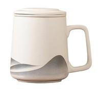 Bexdug Tasse À Thé Avec Infuseur Et Couvercle | 360ml Bouteille À Café Avec Bouilloire,Tasse À Thé Pour,Pour Les Hommes Les Amateurs La Maison Le Travail Les Bureaux Les Voyages Les