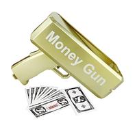 Bexdug Tireur d'argent avec Prop Money, Prop Money Fake Money Machine, Make It Rain Toy Cash Shooter, Distributeur Billets pour Films, Jeux, Mariage, boîte Nuit, fête
