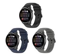 BexidoIera Bracelet Compatible avec Huawei GT 2 42mm, 20mm Bracelet de Remplacement en Silicone pour Huawei Watch GT 2 42mm/GT 3 42mm/Huawei Watch 2/Honor Watch SE/Honor Magic Watch 2 42mm(3 pièces)